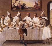 Francisco de Zurbaran St Hugo of Grenoble in the Carthusian Refectory oil painting on canvas